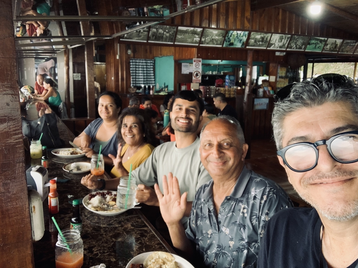 Meal stop on the way to Jaco Beach