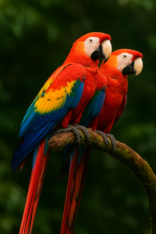 Macaws at Carara National Park