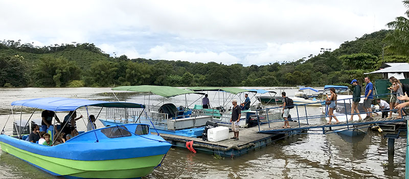 Scenic boat ride to Drake Bay, Sierpe Dock