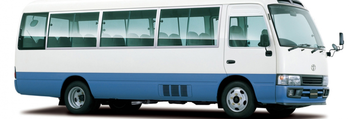 Transportation in Costa Rica - Toyota Coaster Bus (20 passengers)